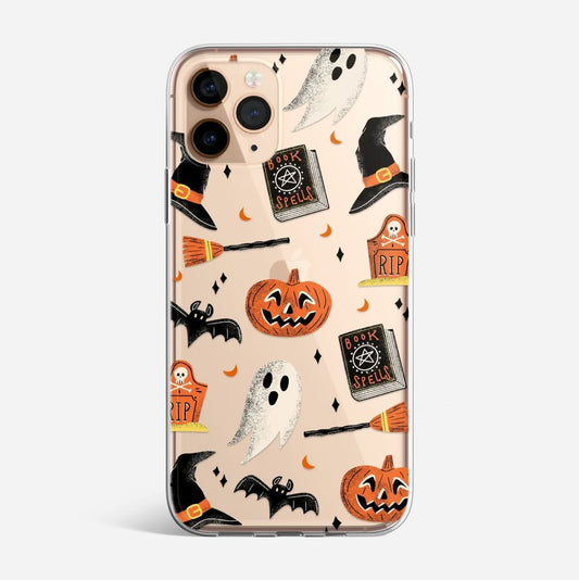 Halloween Spooky Clear iPhone Case - Mobile Phone Cases - iPhone 16 Pro Max - inRipples