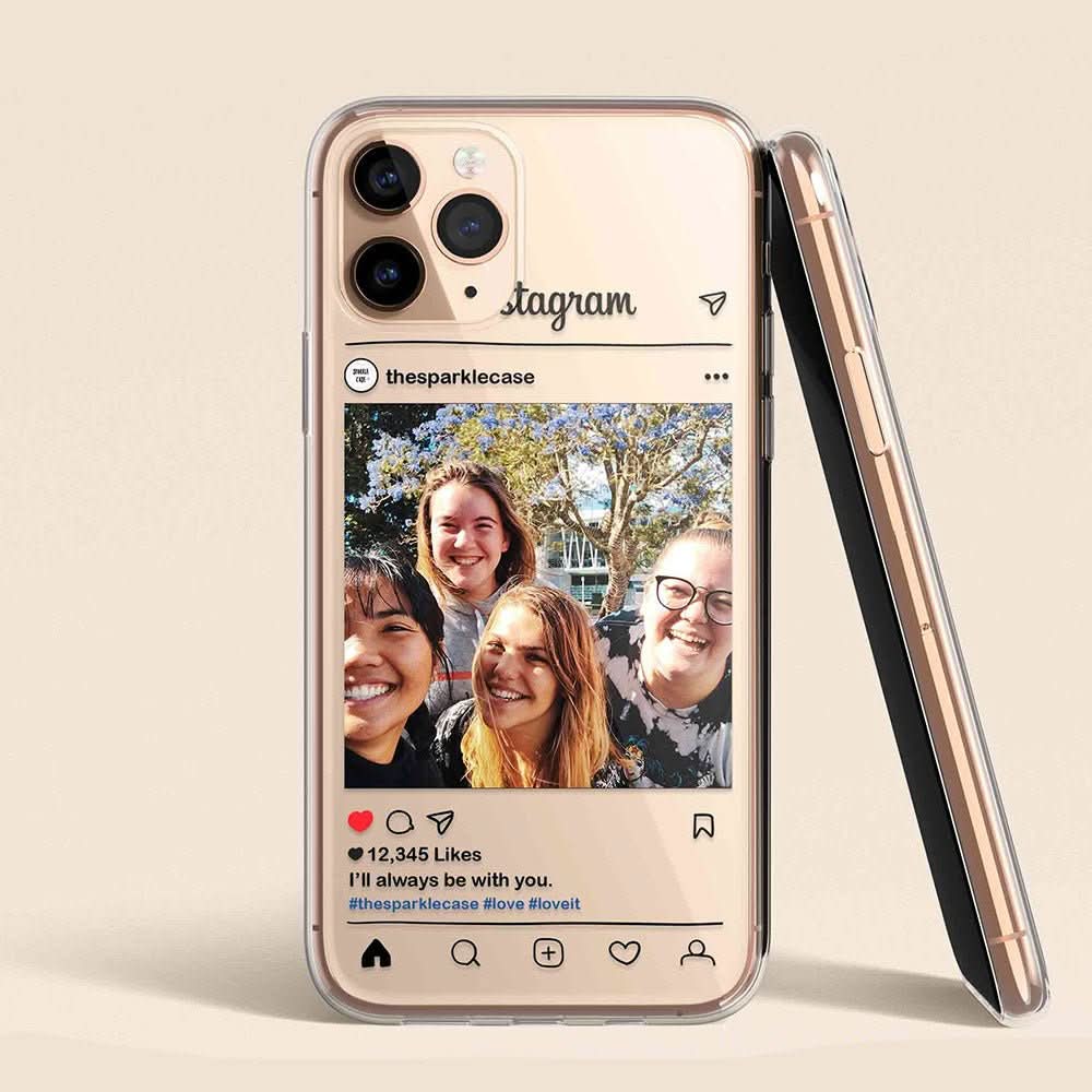 IG Post Personalized Custom Picture iPhone Case - Custom Phone Cases - iPhone 14 Pro - Clear Case - inRipples