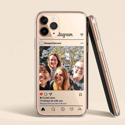 IG Post Personalized Custom Picture iPhone Case - Custom Phone Cases - iPhone 14 Pro - Clear Case - inRipples