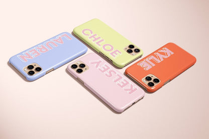 Neon Personalized Monogram iPhone Case - Custom Phone Cases - iPhone 16 Pro Max - Slim - inRipples
