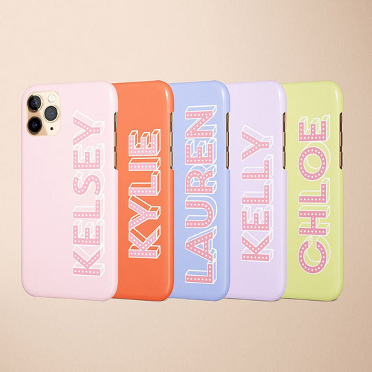 Neon Personalized Monogram iPhone Case - Custom Phone Cases - iPhone 16 Pro Max - Slim - inRipples
