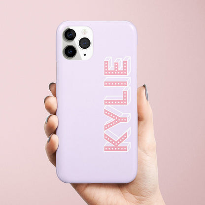 Neon Personalized Monogram iPhone Case - Custom Phone Cases - iPhone 14 Pro - Slim - inRipples