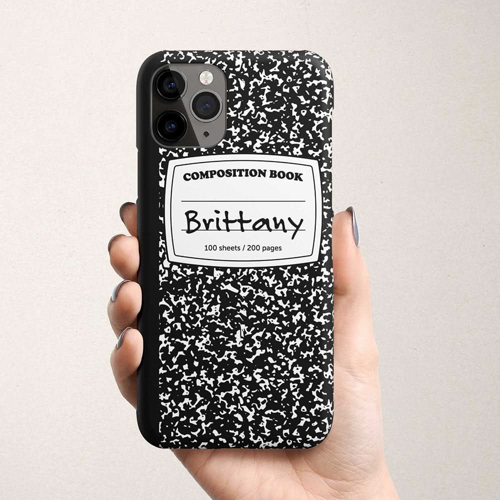 Notebook Custom Name iPhone Case - Custom Phone Cases - iPhone 14 Pro - Slim - inRipples