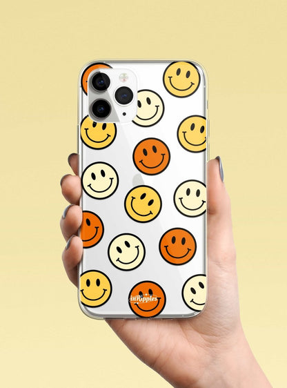 Smile Face iPhone Case - Yellow - Mobile Phone Cases - iPhone 16 Pro Max - inRipples