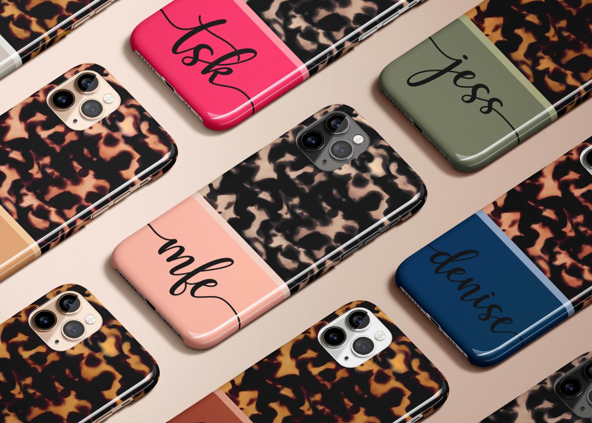 Tortoise Shell Personalized iPhone Case - Custom Phone Cases - iPhone 16 Pro Max - Slim - inRipples