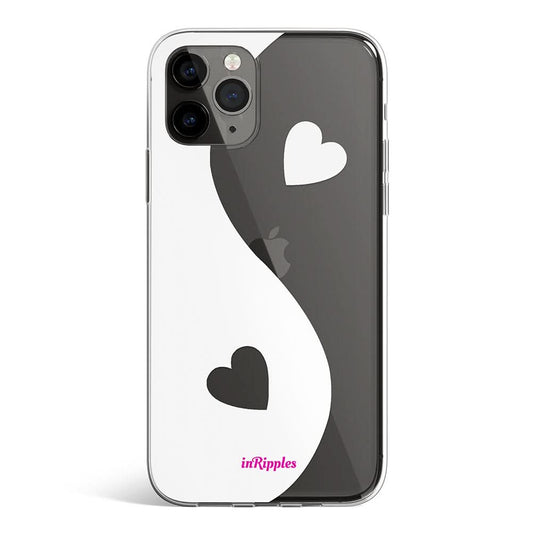 Yin - Yang Love Clear iPhone Case - White - Mobile Phone Cases - iPhone 16 Pro Max - inRipples