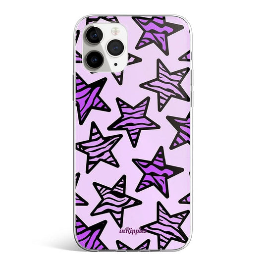 Zebra Stars iPhone Case - Purple - Mobile Phone Cases - iPhone 16 Pro Max - inRipples